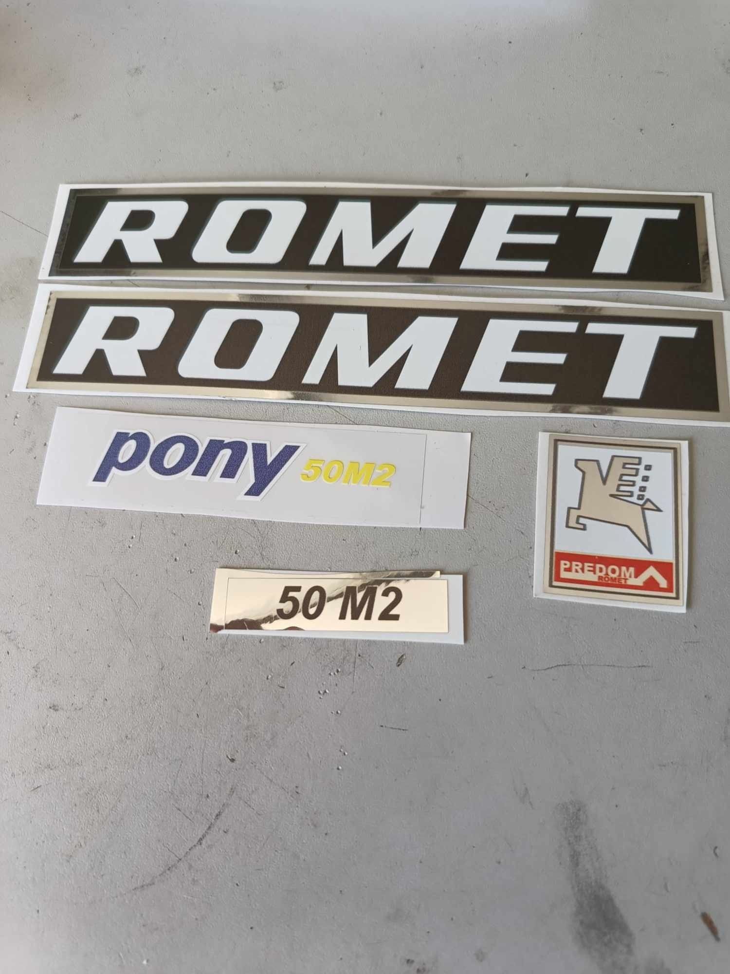 Romet pony 50 M2 motorynka kpl naklejek