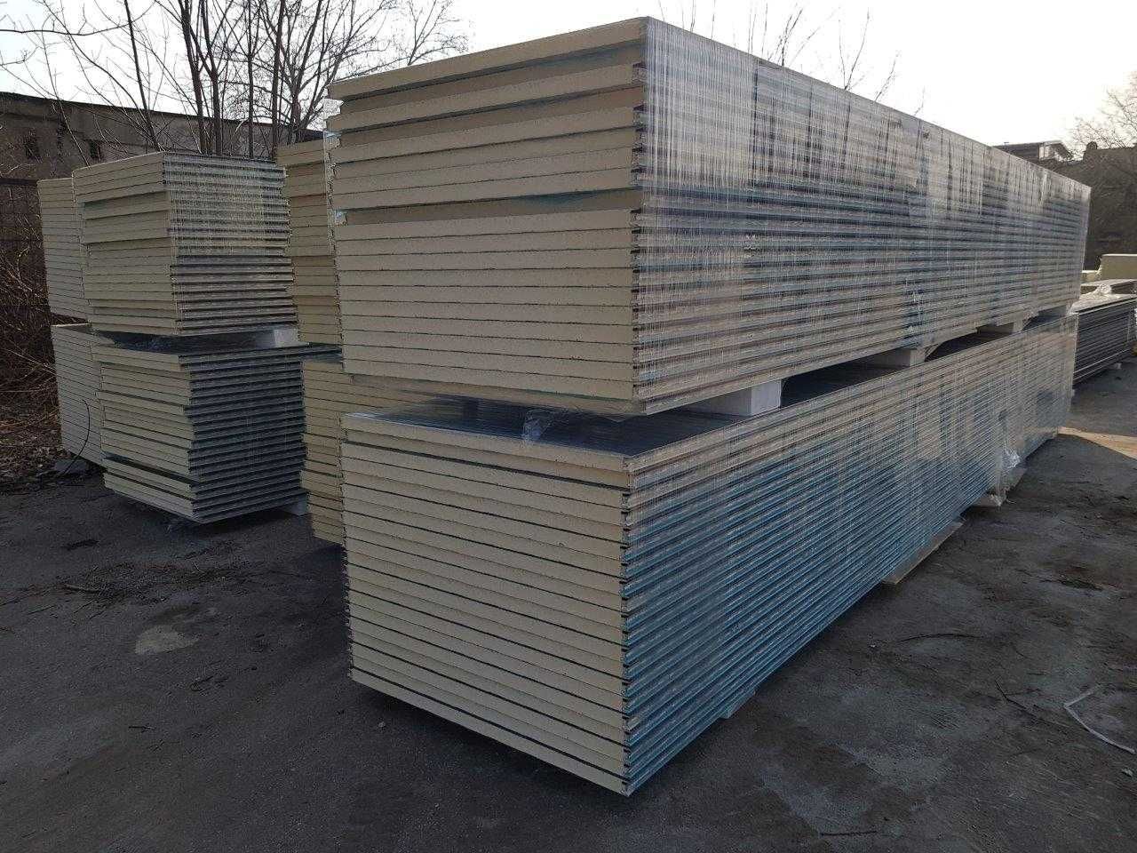 Płyta warstwowa ściana PUR 40mm L6000mm grafit 1 klasa