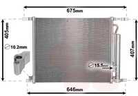 Радіатор кондиціонера Шевроле АВЕО 
t 250, t 255 WEZEL