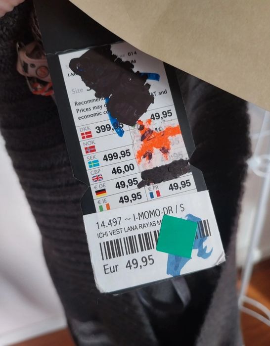 Vestido inverno | ICHI | castanho cinzento | Tamanho S | novo