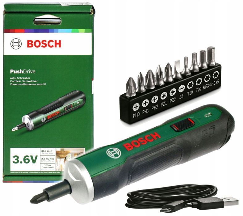 Wkrętak Akumulatorowy Push Drive 3.6V 1.5Ah Bosch