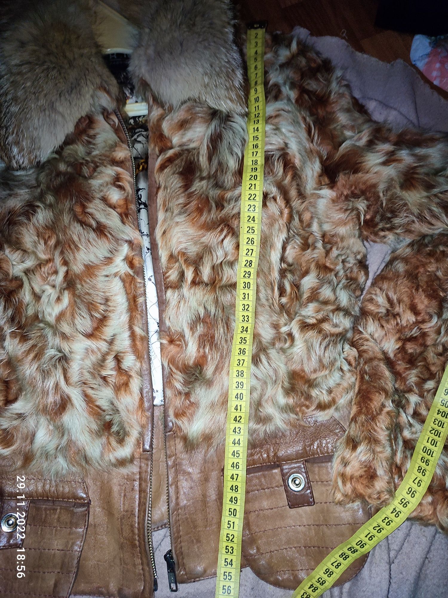Меховая куртка из кожи кожа мех натуральные