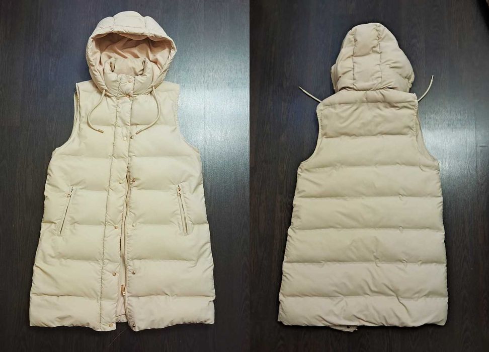 Женская куртка жилетка ZARA M 46-48 мех28