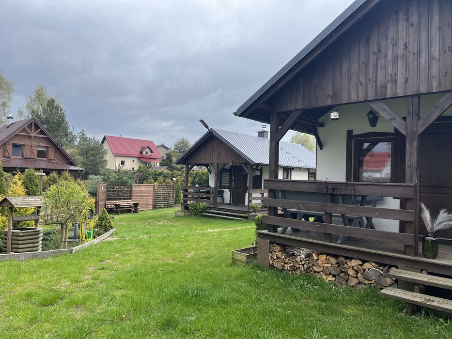Domek Wiele na Kaszubach sauna balia Jezioro las