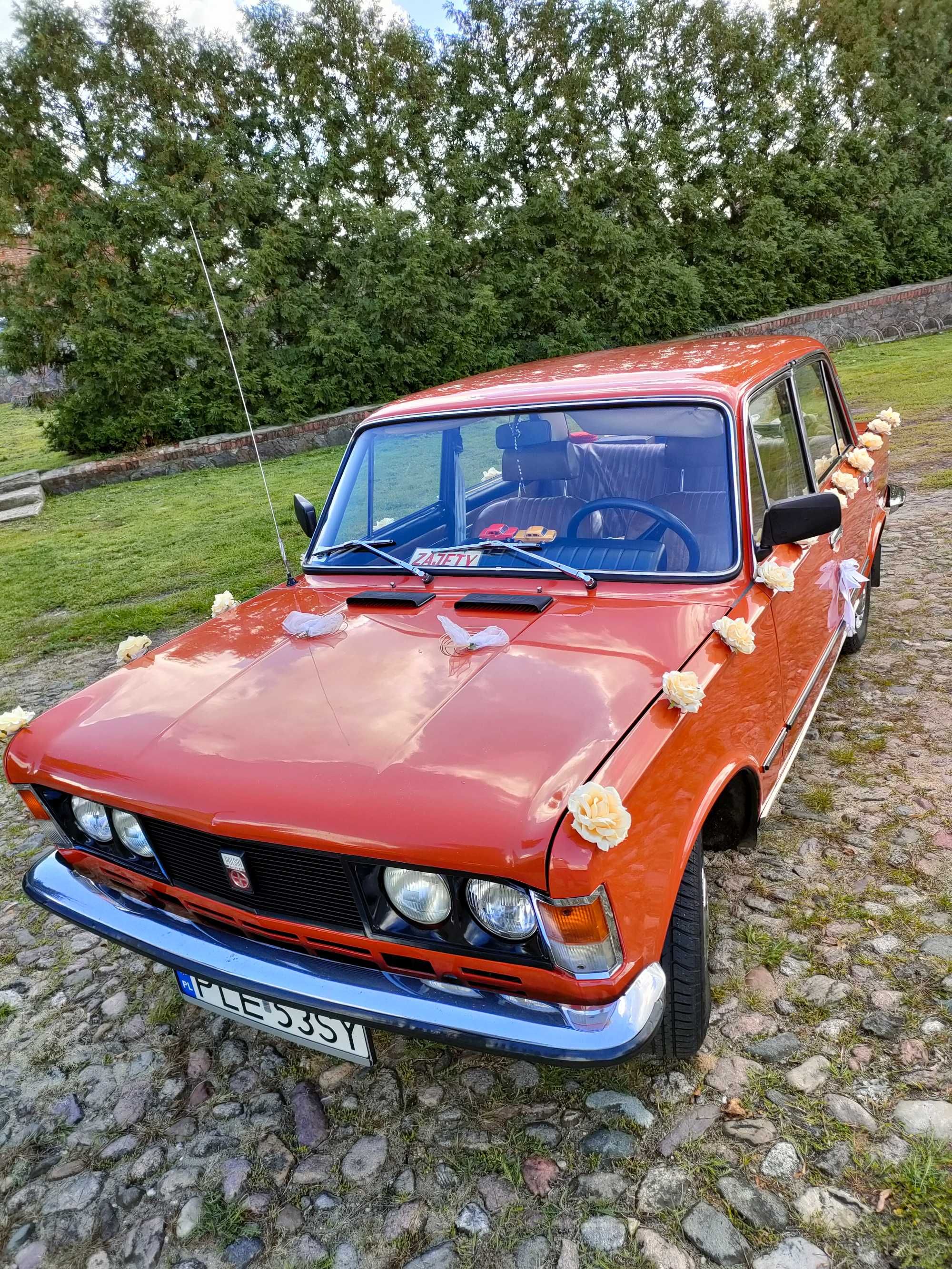 Fiat 125p TAXI, samochód, auto do ślubu