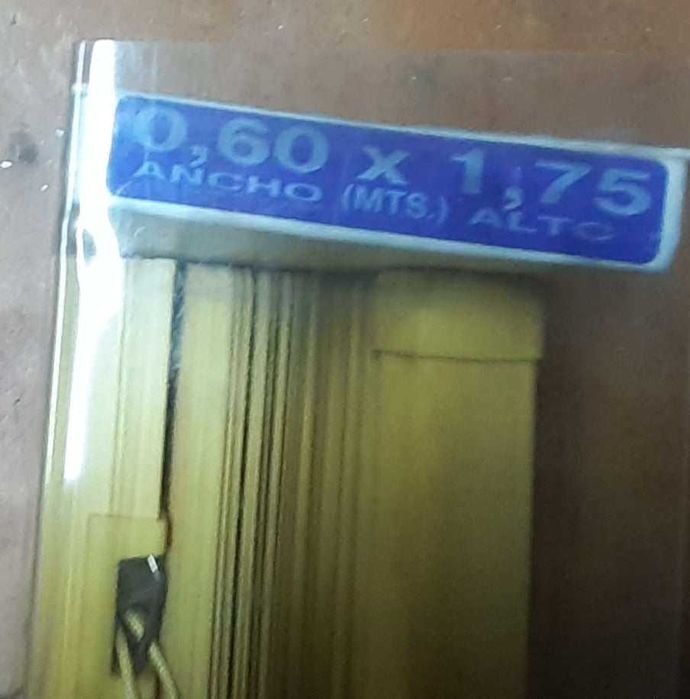 Estores laminados para portas interiores 1,75m Alt. x 60cm Larg.