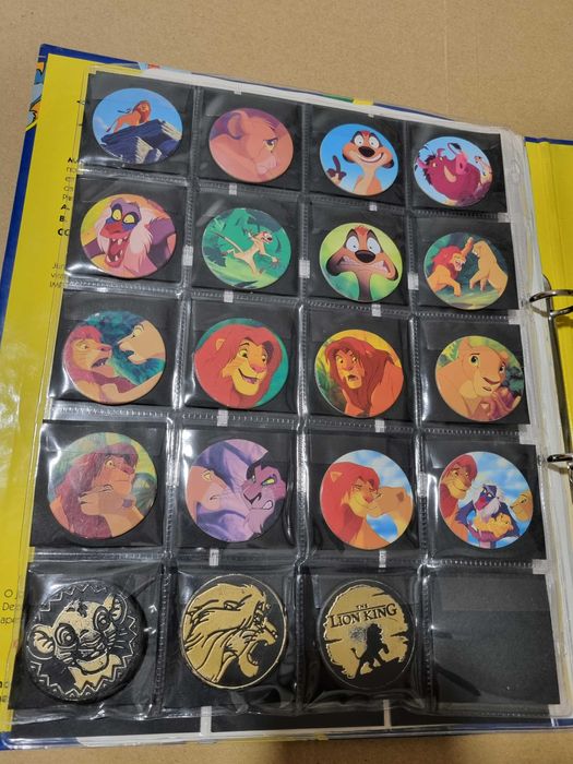 Tazos raros Panini Caps Rei Leão ( coleção completa )