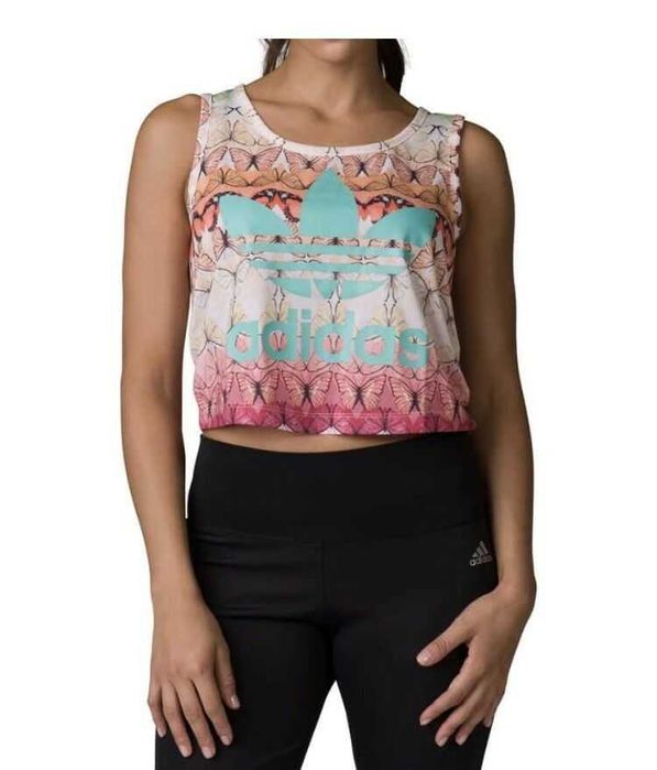 ADIDAS Borbofresh X FARM Loose Crop Nowa Koszulka Damska E 38-40 Top