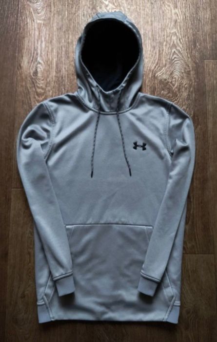 Серое мужское спортивное худи свитшот футболка Under Armour размер S