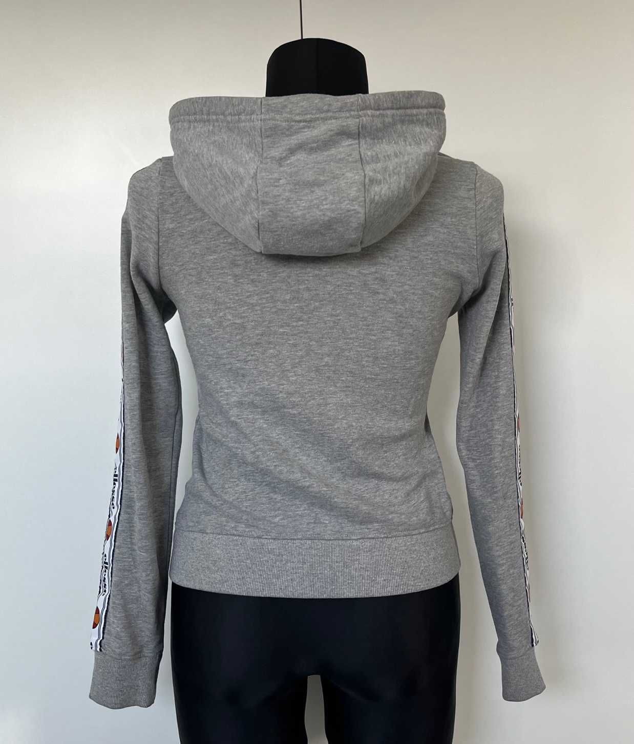 Bluza dresowa damska Ellesse z kapturem szara rozpinana rozm 36 S