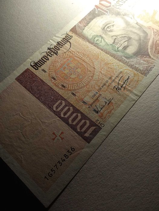 Nota 10 mil escudos 1996 Infante D. Henrique - Envio Gratis