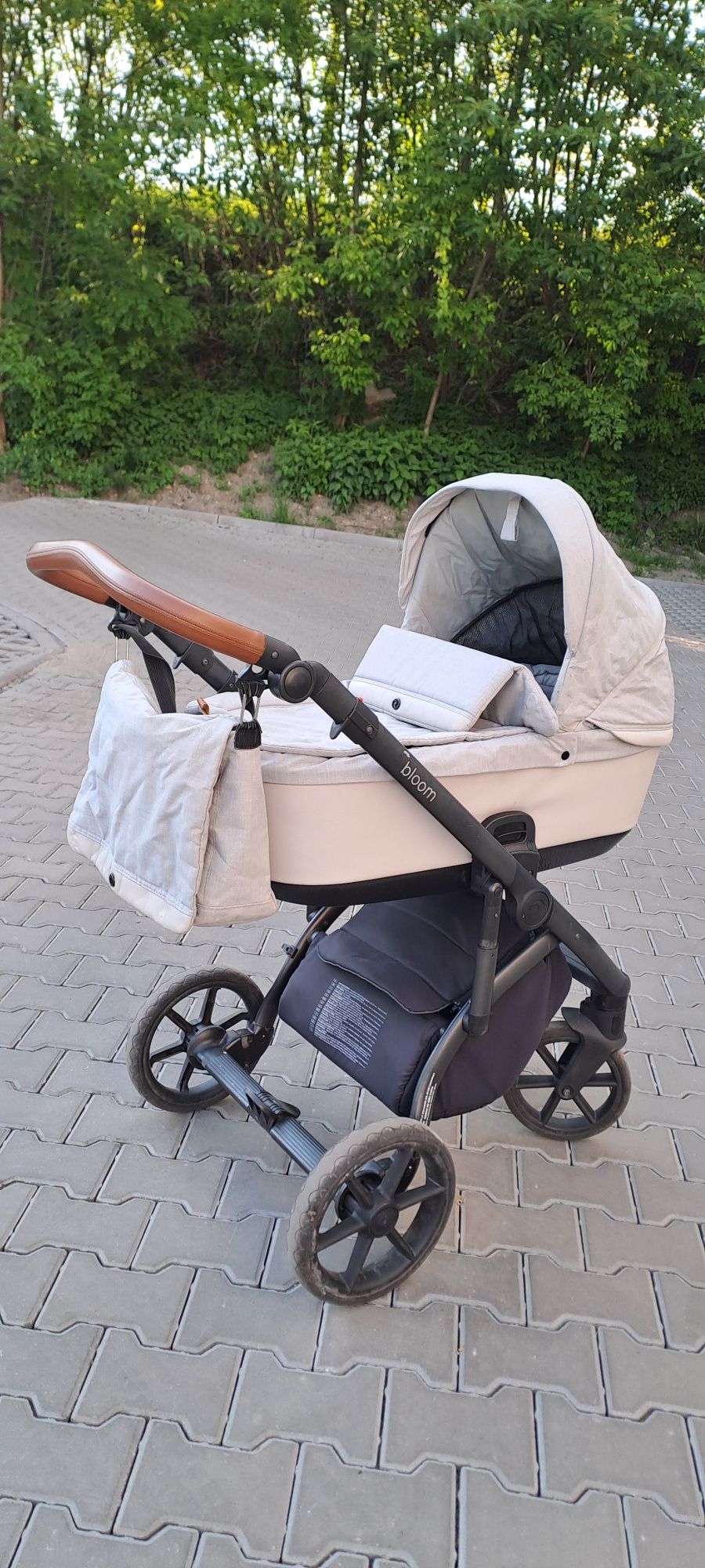 Wózek roan bloom 2w1 ivory gondola spacerówka