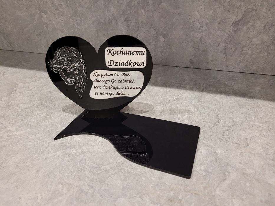 Podstawka pod znicz z wlasnym grawerem