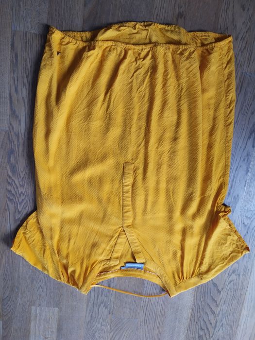 bluzka zolta pomarańczowa xs s 36 krotki rekaw