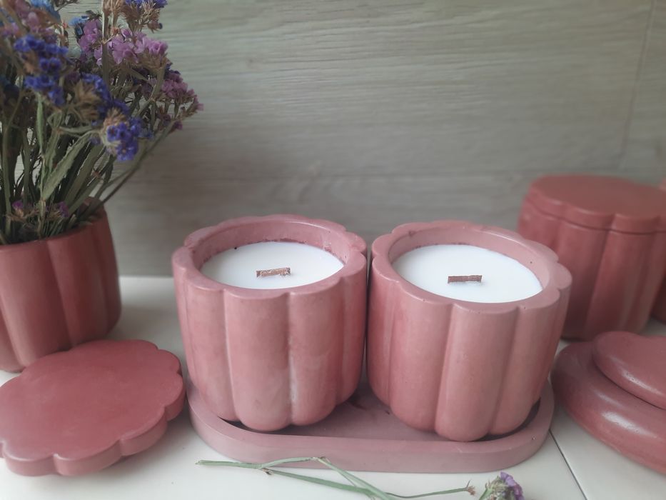 Аромосвіча з соєвого воску ручної роботи 200 грам