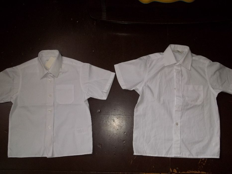Marks&Spencer dwie koszule białe dla bliźniaków od 5 do 6 lat 110-116