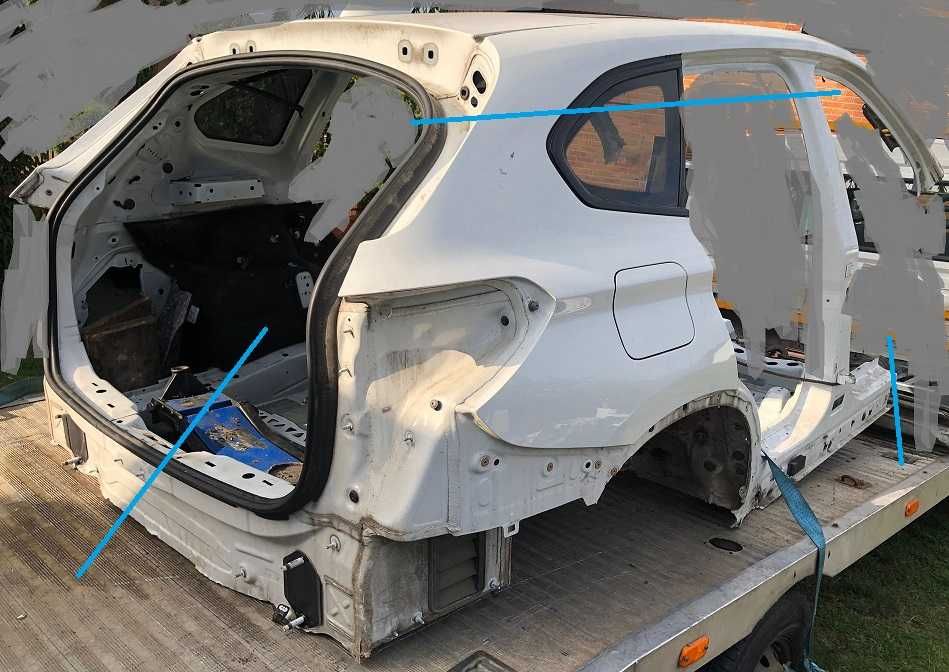 ćwiartka błotnik próg słupek prawy tył bmw f48 alpinweiss a300