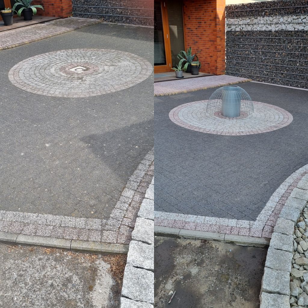 Mycie kostki brukowej i elewacji. Malowanie/impregnacja.