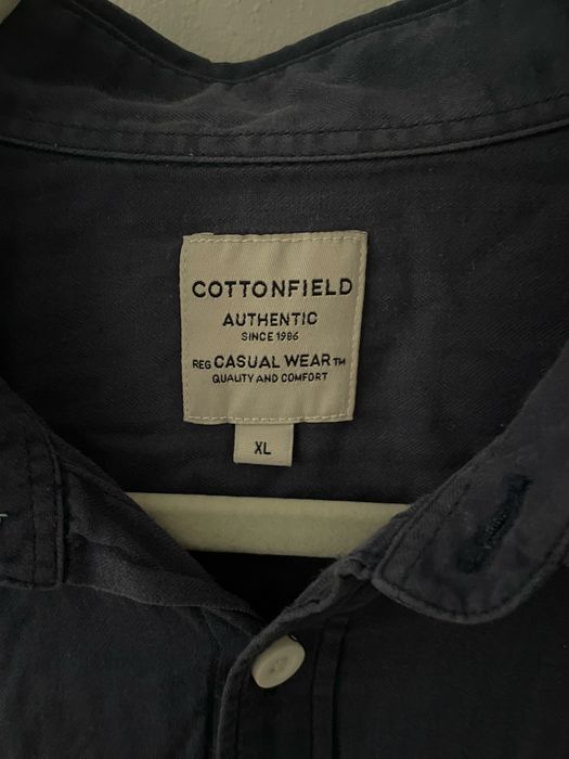 Elegancka granatowa koszula męska