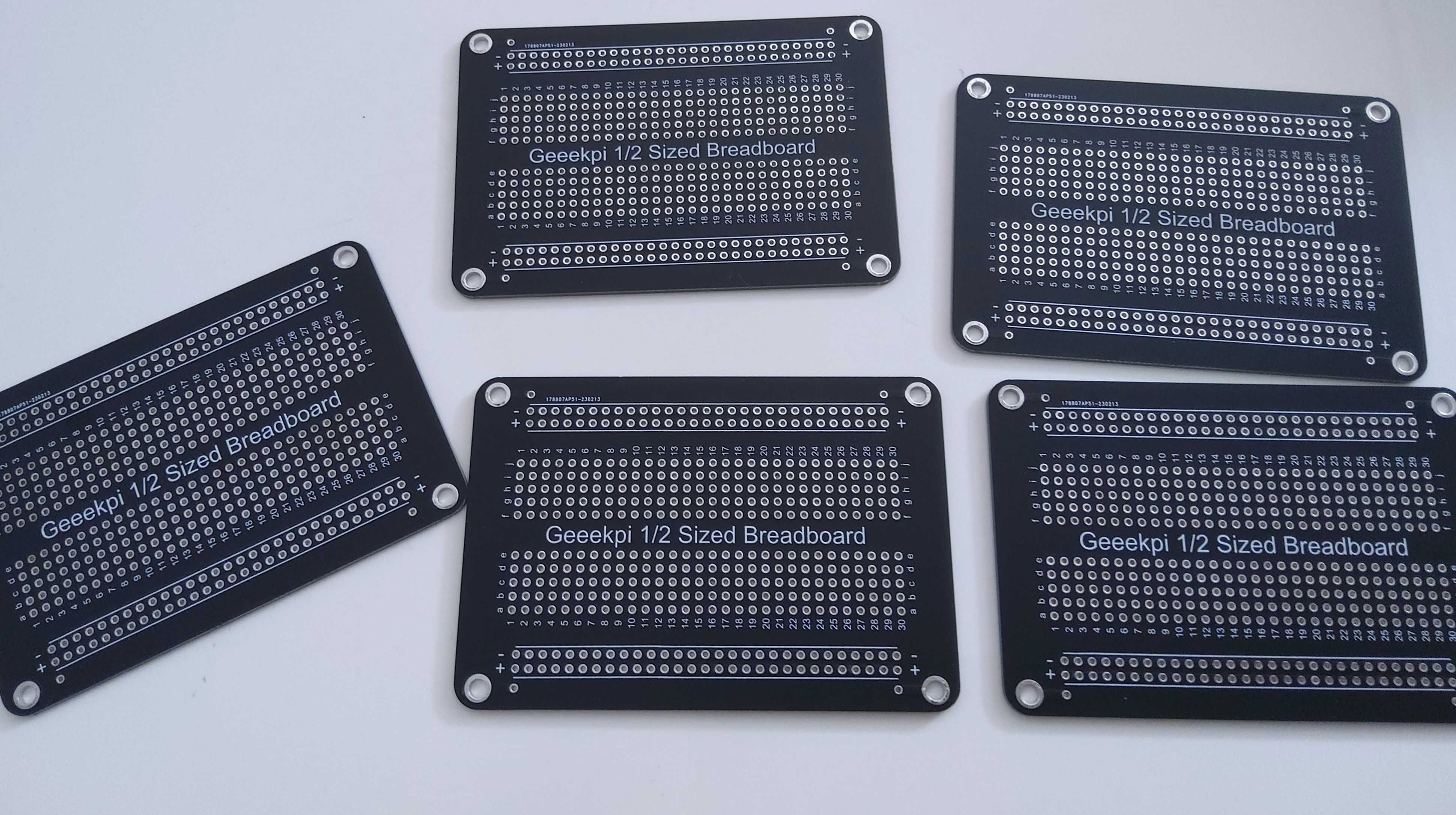 GeeekPi Zestaw 5 szt. proto płytka prototypowa PCB pozłacana