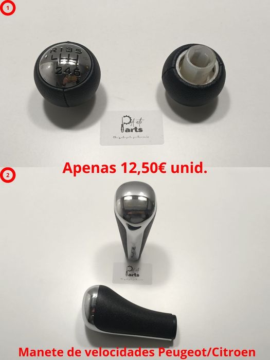 Manete moca de velocidades Peugeot e Citroën manual e automática