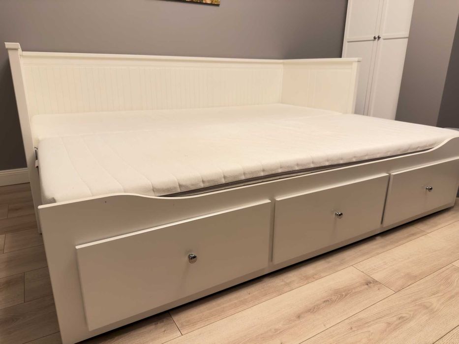 HEMNES IKEA - leżanka z 2 materacami. Black Week -50%