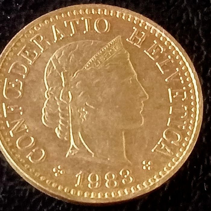 moeda  5 rappen 1988 suica