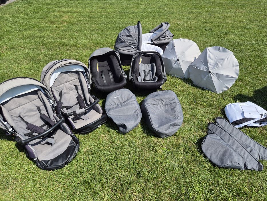 Bebetto 42 wózek rok po roku wózek bliźniaczy