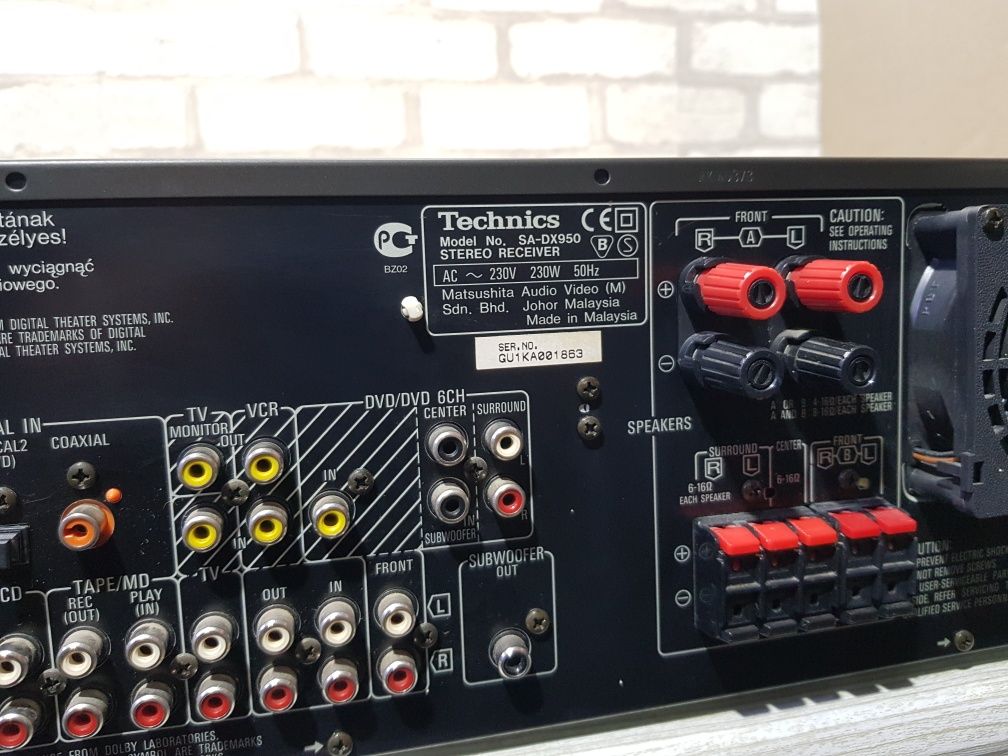 FM/AM  ресивер/підсилювач Technics SA-DX950 2x100Вт б/у з Німеччини+1