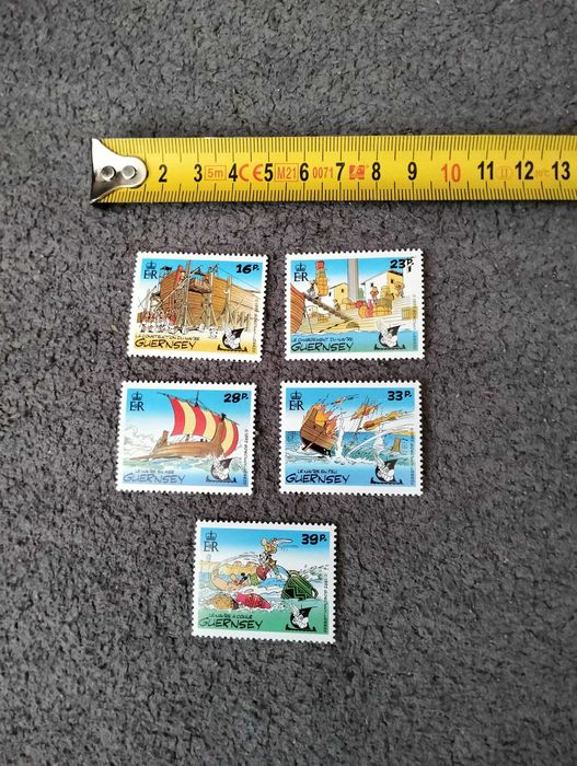 Znaczki pocztowe Asterix i Obelix, Guernsey, komiks