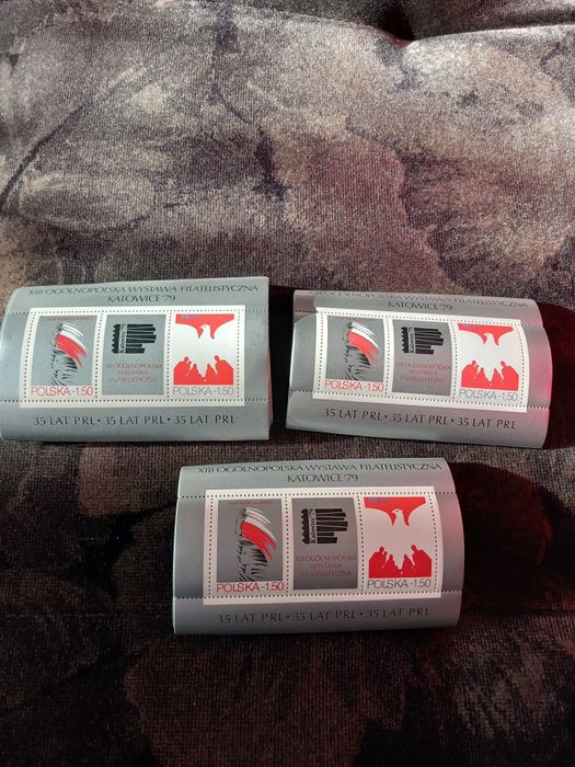 Znaczki całostki 35 lat PRL