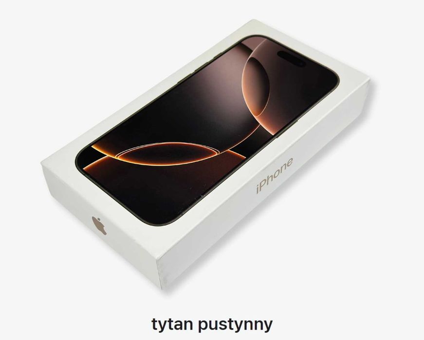 NOWE iPhone 16 PRO MAX 256GB Czarny Tytanowy Pustynny Biały 5000zł