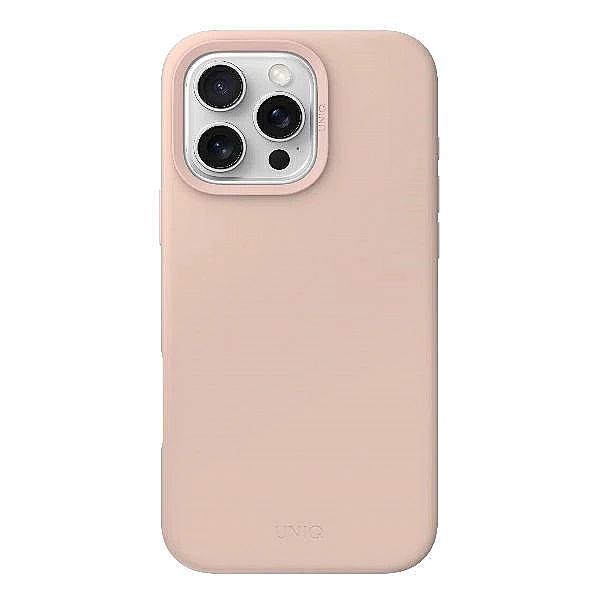 UNIQ etui Lino Hue iPhone 16 Pro 6.3" Magclick Charging różowy/blush p