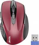Mysz Bezprzewodowa Do Komputera 2600DPI USB 2.4Ghz Czerwona