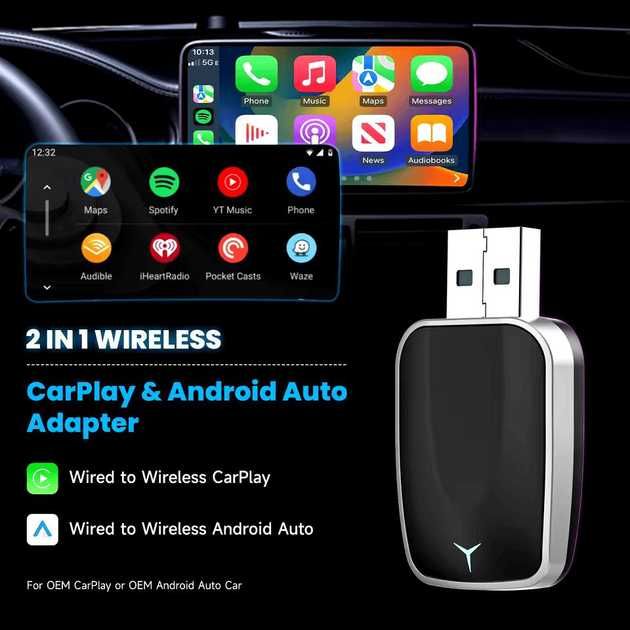 Адаптер CarPlay / Android auto Wifi/Bluetooth