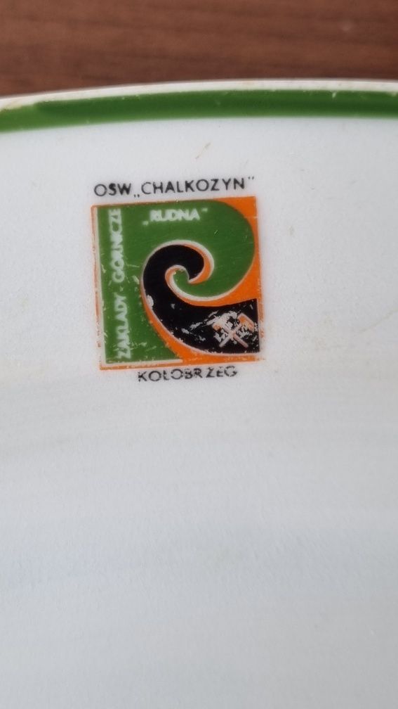Półmisek PRL Sygnowany Ośrodek Wczasowy " Chalkozyn" Kołobrzeg Lubiana