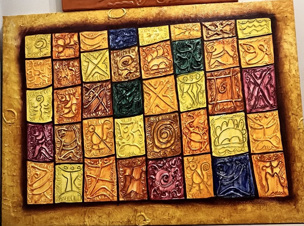 Telas pintadas à mão