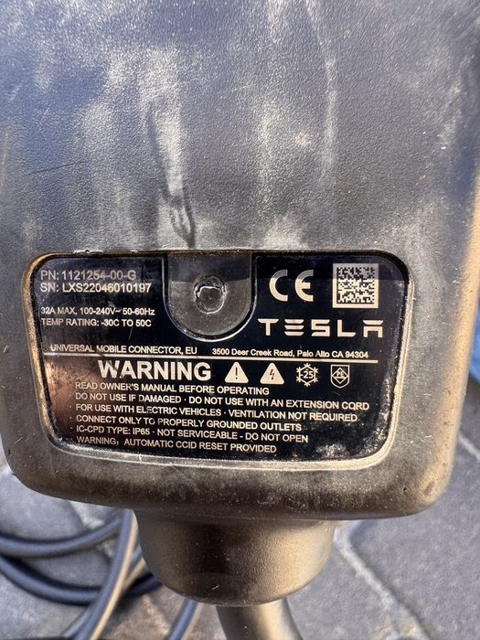 Tesla model 3 Y зарядка кабель 1121254- 00- g