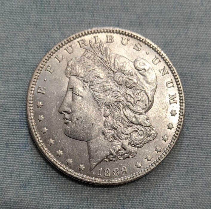 Доллар 1889 г Морган США монета серебро 900 проба Вес 26,73 г Штемпель