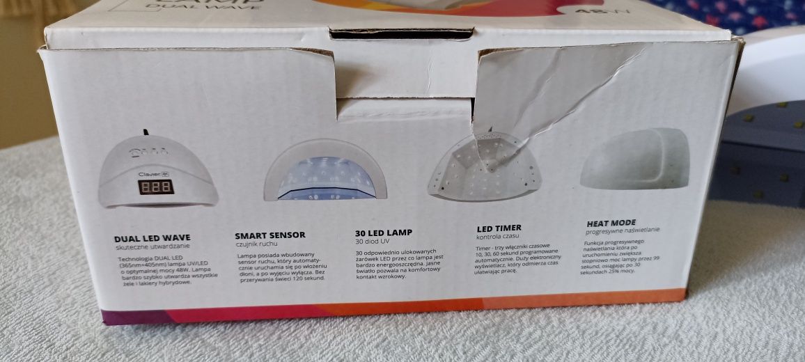 Lampa LED Clavier Q1 do paznokci 24/48w