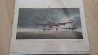 Zdjęcie dywizjon 617 Royal Air Force II wojna autografy samolot