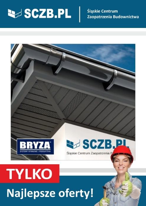 Rynna dachowa PCV system rynnowy rynny BRYZA 75 100, 125 plastikowe