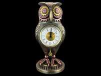 STEAMPUNK Sowa zegar Veronese (WU76683V4)