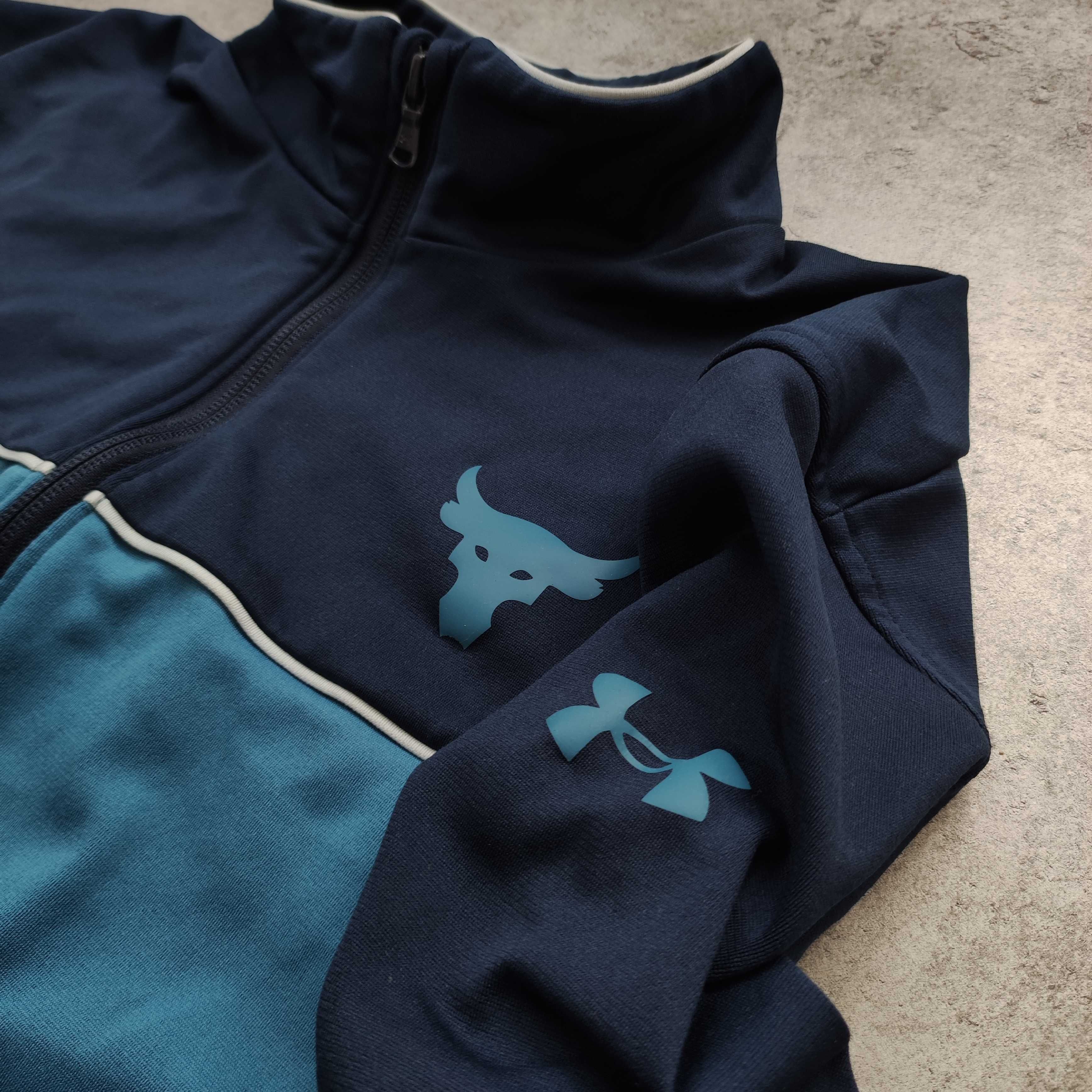 MĘSKA Bluza PREMIUM Rozpinana Suwak Under Armour THE ROCK Siłownia GYM