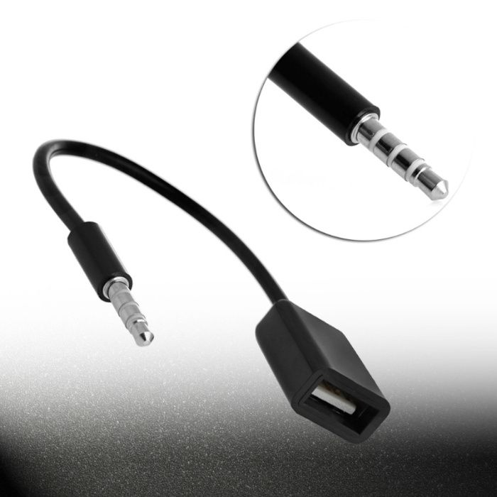 USB AUX адаптер аудио кабель-переходник (Adapter/audio/юсб аукс шнур)