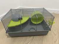 Gaiola hamster com casota, roda e outros acessorios