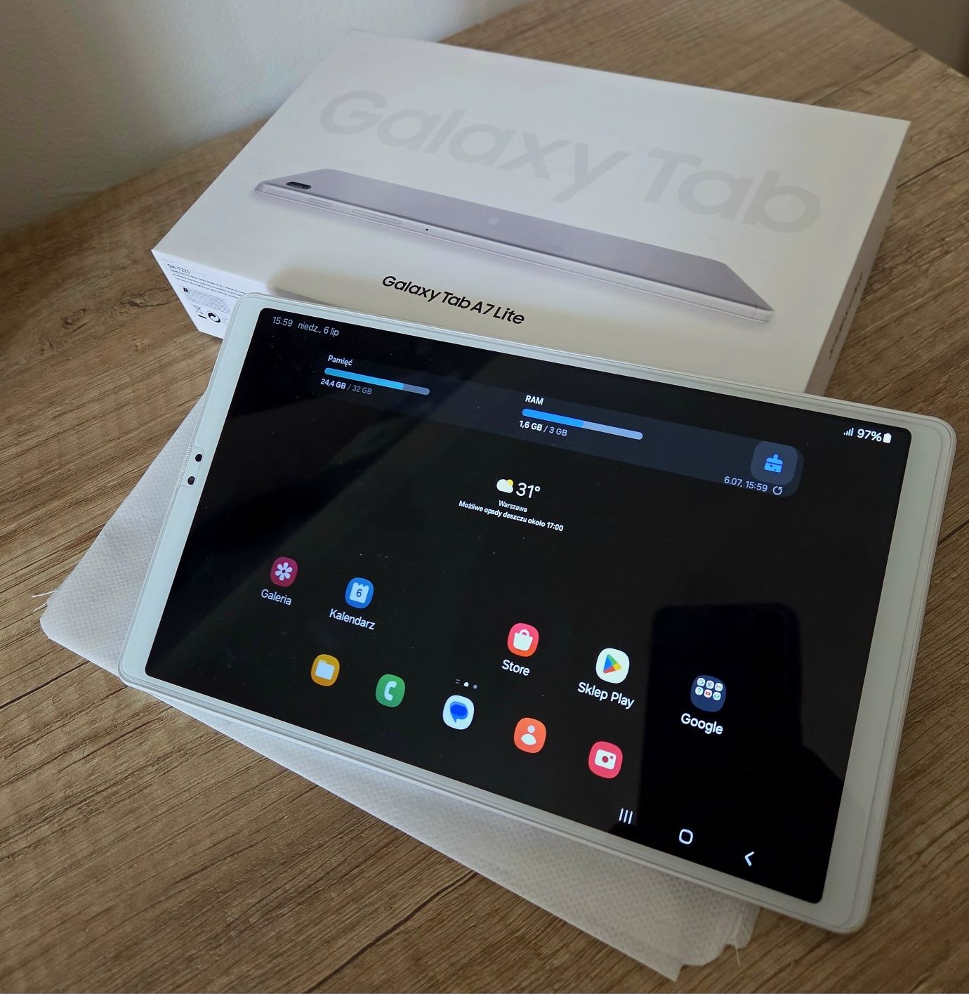 Galaxy Tab A7 Lite LTE biały