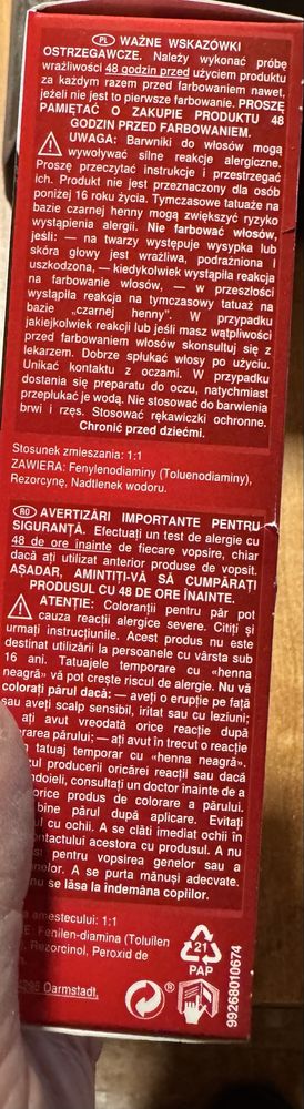 Farba do włosów Londa kolor czarny nowa