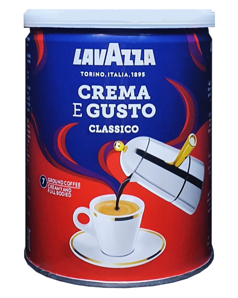 Кава мелена LAVAZZA CREMA E GUSTO CLASSICO 250 грам, банка