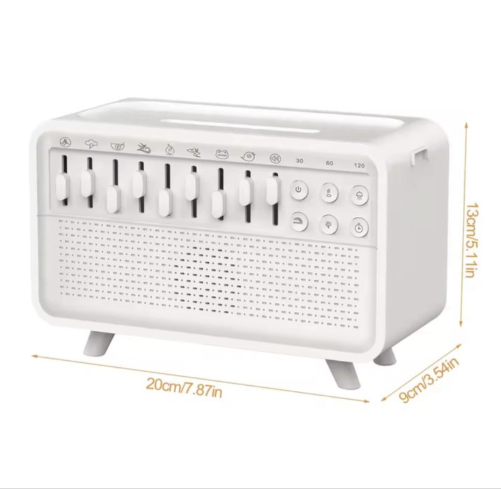 Máquina de Ruído Branco com Difusor e Luz Noturna